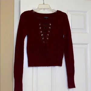 Women’s Express burgundy sweater size S